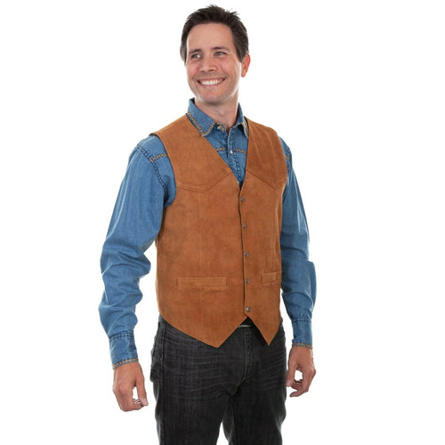 Scully men rust snap - men's, front