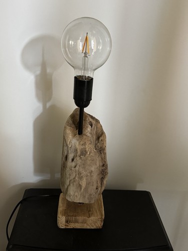 Lampe bois flotté art - lampe,