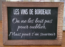 cadre bois avec ardoise "les