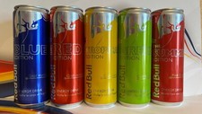 355ml Red Bull Colors Edition - Blue - Red - Green - Tropical - Summer / Empty