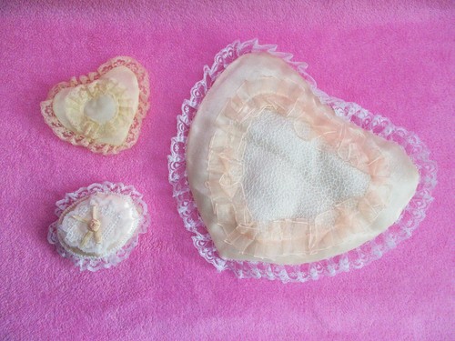 Coussins avec dentelle pour - 3,
