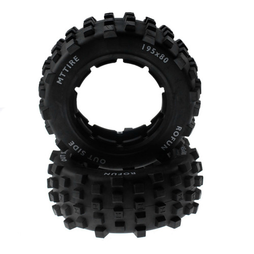 Rear knobby 195x80 tire skin - 195x80,