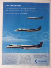 4/2001 PUB EMBRAER COMMERCIAL AVIATION ERJ 145 140 135 AIRLINER AIRLINES AD