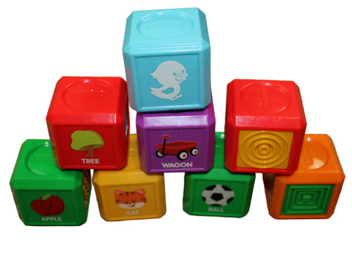 Fisher price peek boo blocks - a,