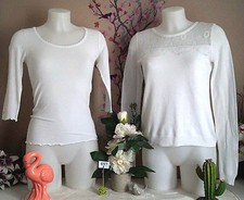 Lot vêtements occasion femme : Hauts " Pimkie - Cop. Copine " - T : 36