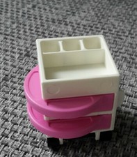 CHARIOT AVEC ACCESSOIRES POUR SALON DE COIFFURE PLAYMOBIL