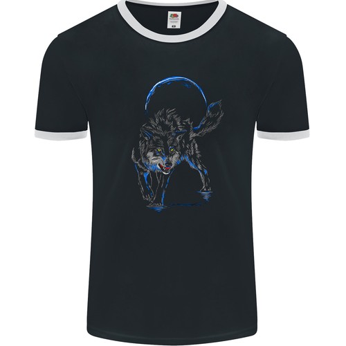 Shirt ringer homme loup - ringer,
