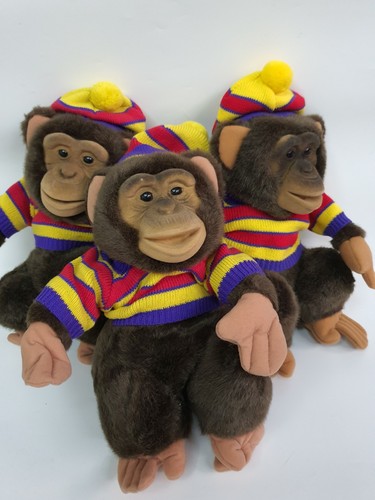 Peluche vintage singe - peluche, neuf