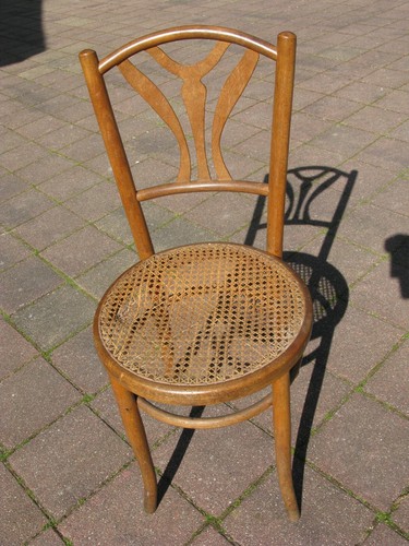 Chaise antique dos droit - antique, à