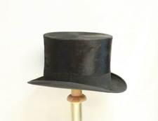 Chapeau haut de forme noir en