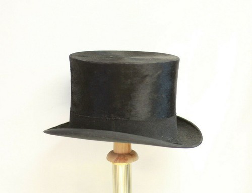 Chapeau haut forme noir en - noir,
