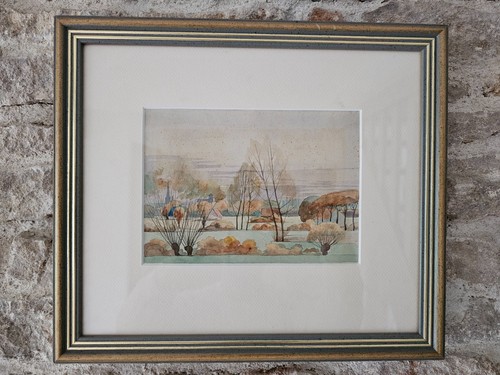 Tableau aquarelle vue d un - aquarelle,