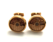 Boutons de manchette Squelette de Montre signé MILUS Cufflinks