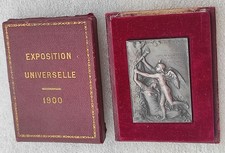 MEDAILLE EXPOSITION UNIVERSELLE INTERNATIONALE 1900 PARIS graveur ROTY  + boite