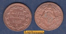 Vatican Mezzo 1/2 Baiocco 1848