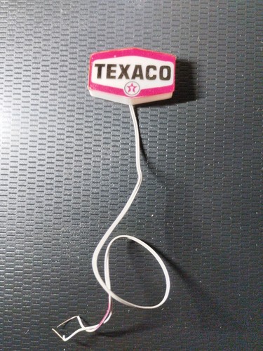 Enseigne texaco lumineuse - enseigne,