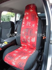 I - Adapté À Renault Twingo, Siège-auto Housses, Chinois Rouge et Noir - 2 Avant