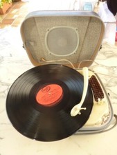 vintage Teppaz oscar Portable Record  Phono *TESTED*