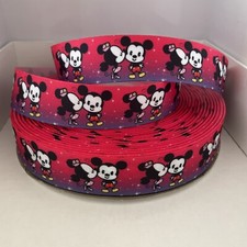 Ruban Gros Grain Mickey Minnie