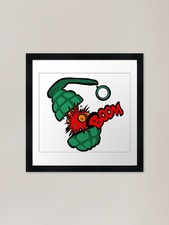 Grenade Go Boom Framed Art