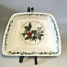 🔅 PORTMEIRION "the Holly & the Ivy" plat ravier faience  houx et lierre noel
