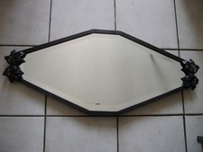 Miroir ancien Art Déco en fer forgé
