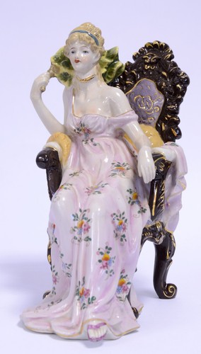 Statuette porcelaine - statuette, en