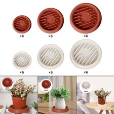 Lot de 6 soucoupes pratiques