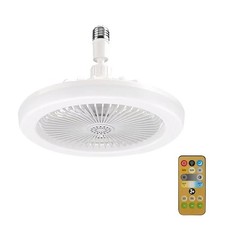 Ventilateur de Plafond Rotatif avec Télécommande, Lampe d'Éclairag