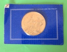 Médaillier Franklin Plaqué Or