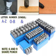 Jeu de lettres et chiffres à frapper 10mm A-Z & 0-9 tampon alphabet + nombre