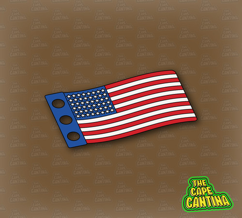 Ww2 american flag minifigure - ww2,