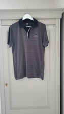 Polo manches courtes Airness couleur gris rayé noir taille M
