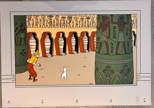 Herge serigraphie tintin les - serigraphie,