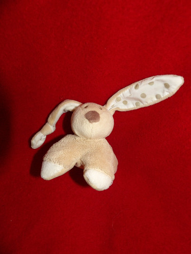 Doudou nattou cappuccino lapin - doudou,