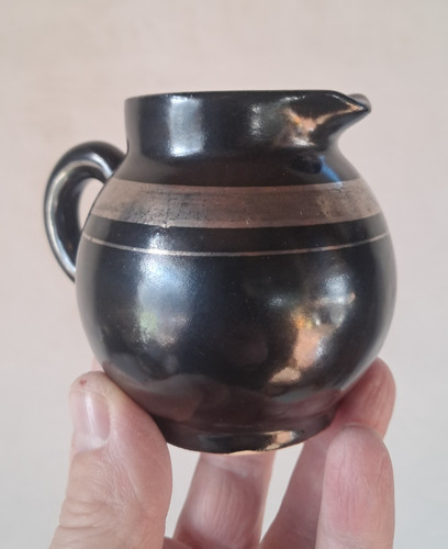 Pot grès odetta noir - grès,