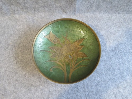 Assiette coupe laiton - assiette,coupe,