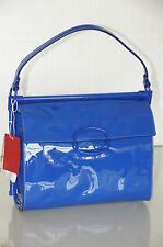 Neuf Roger Vivier Miss Viv M Royal Bleu Verni Sac Bandoulière Carla Bruni