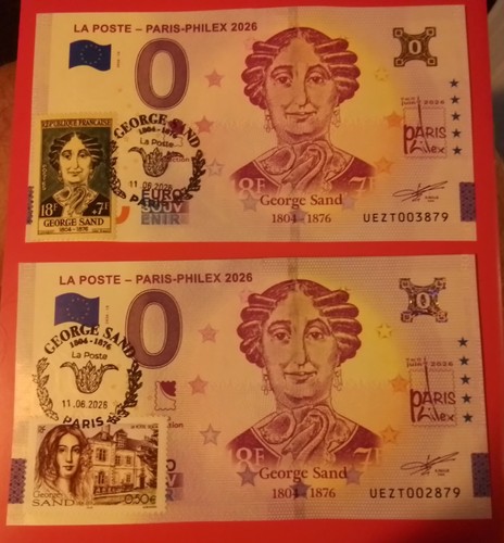 Duo billet euro - euro, poste