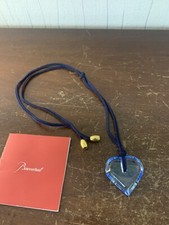 Collier cœur bleu ciel en