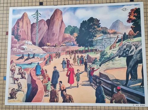 Ancienne affiche scolaire - ancienne,