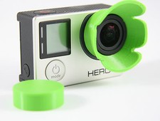 Pare-soleil Lens Hood GoPro Go Pro HERO 3+, 4 lentilles Sun Shade vert green