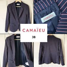 Veste blazer fines rayures CAMAIEU 38
