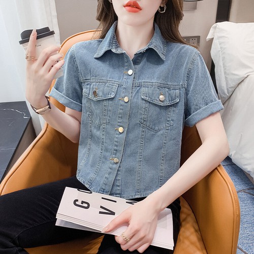 Femme jeans manches - manches, courtes