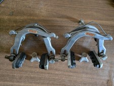 Paire étrier de frein vélo ancien vintage tirage central aluminium RACER