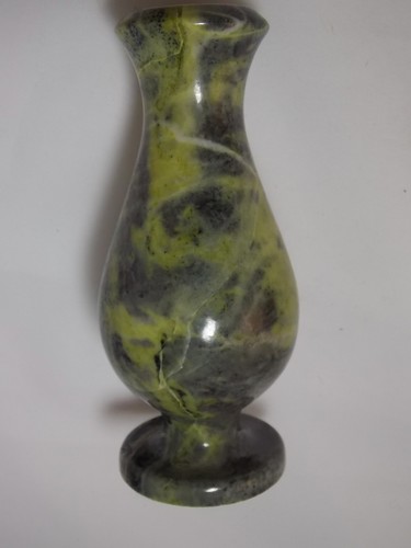 Vase fleurs agate jaune - en,