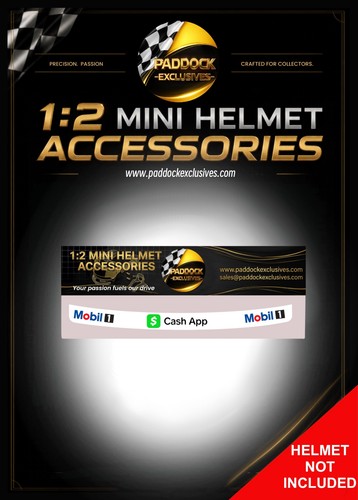 Mini helmet visor strip - f1,