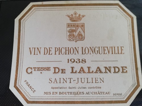 étiquette vin pichon - étiquette,