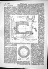Antique Old Print 1874