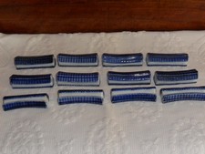 Vintage set of 12 french knife rests.Porcelain in japanese style.
